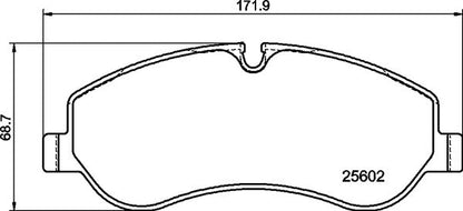 Mintex MDB3369 Brake Pad Set, disc brake