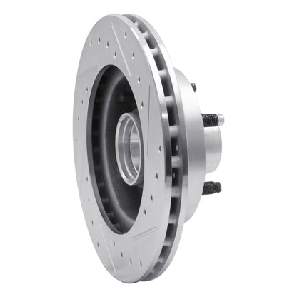 R1 Concepts R1 1983-1997 Ford Ranger (USA/Canada) Front Left Drilled & Slotted Silver Brake Rotor