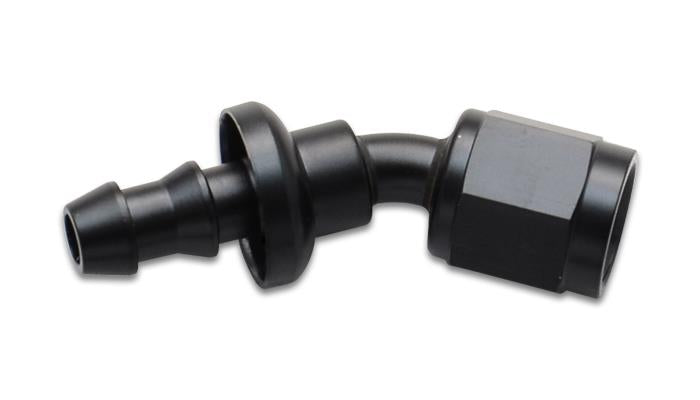 Vibrant Push-On 30 Degree Hose End Elbow Fitting Size -12AN