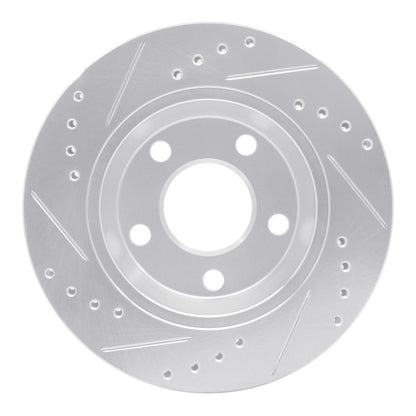 R1 Concepts R1 85-91 Audi 200 Quattro Rear Right Drilled & Slotted Silver Brake Rotor