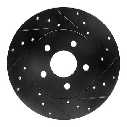 R1 Concepts R1 01-08 Ford Mondeo (Mexico) Rear Right Drilled & Slotted Black Brake Rotor