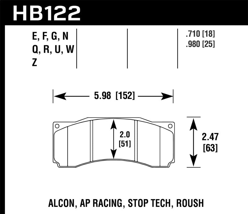 Hawk Performance Hawk 2007 Ford Mustang Saleen S281 Extreme HPS 5.0 Front Brake Pads
