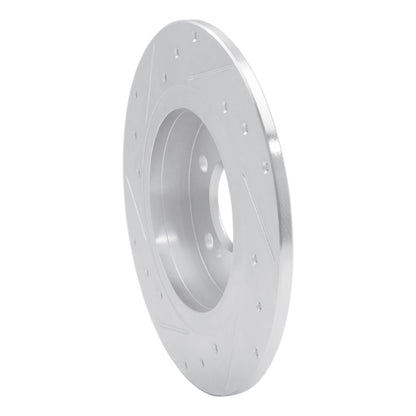 R1 Concepts R1 14-20 Infiniti QX30 Rear Right Drilled & Slotted Silver Brake Rotor
