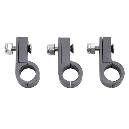 Russell Line Clamp For -6 Tubing Black Anodize (4 Pack)