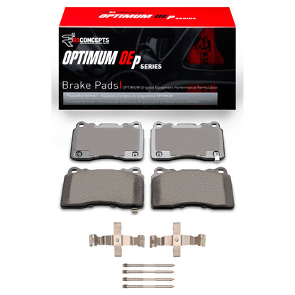 R1 Concepts R1 2017-2025 Honda Civic Hatchback Front R1 Optimum OE Pads & Hardware Kit