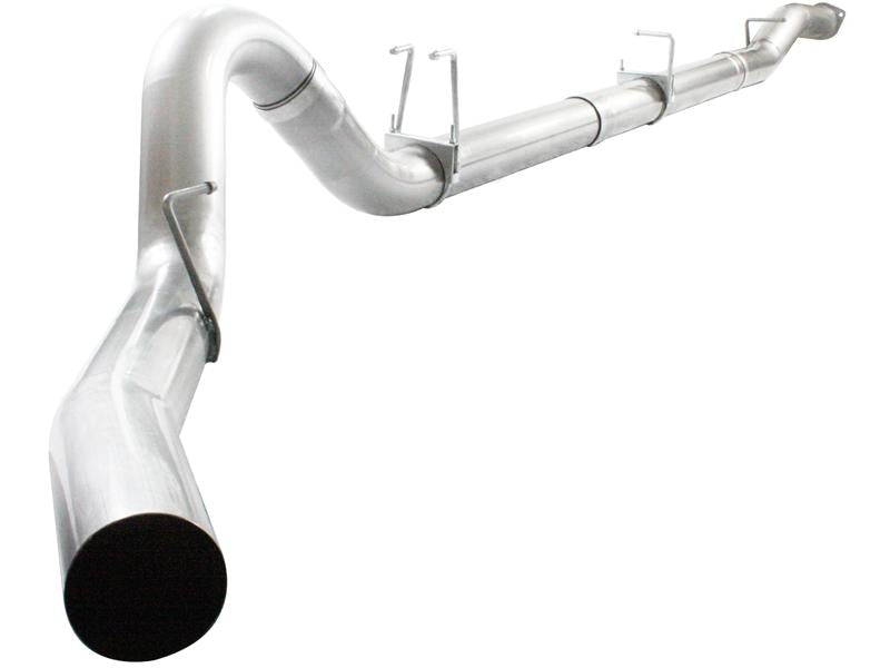 aFe Atlas Exhaust 5in DPF-Back Al Steel 11-13 GM Diesel Trucks V8-6.6L (td) LML (Pol Tip)