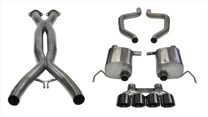 CORSA Performance Corsa 15-19 Chevy Corvette Z06 3in Cat Back Exhaust Black Pro-Series Quad 4.5in Tip (Xtreme