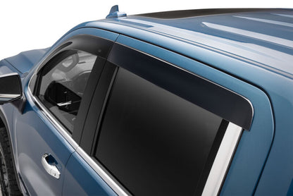 Husky Liners 19-24 Chevrolet Silverado/GMC Sierra 1500 CC Ventvisor Low Profile (4pc) - Smoke