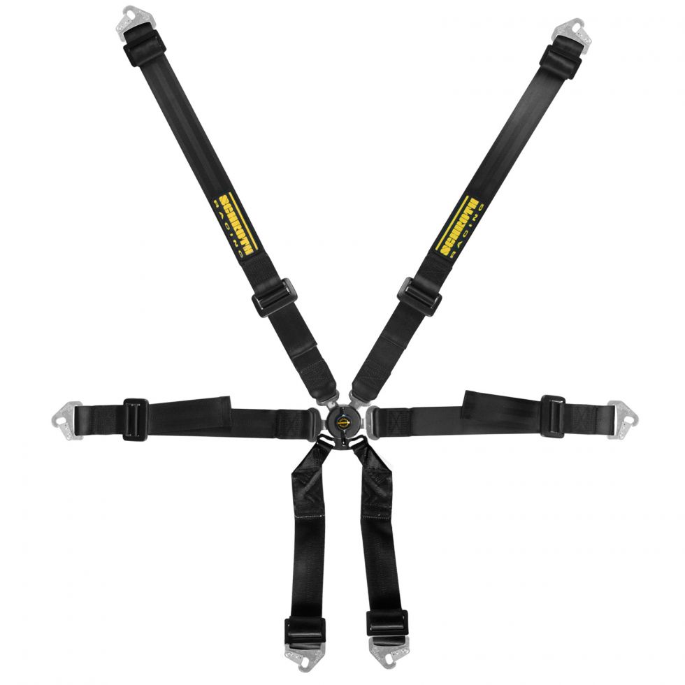 SCHROTH 94570A-0 SEAT BELT CLUBMAN 6-POINT 2X2, FIA 8853-2016, BLACK