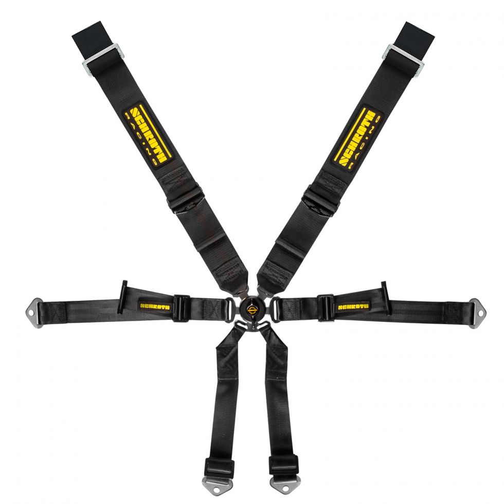 SCHROTH 94650-0 SEAT BELT PROFI 6-POINT 3X2 BLACK FOR PORSCHE (991)