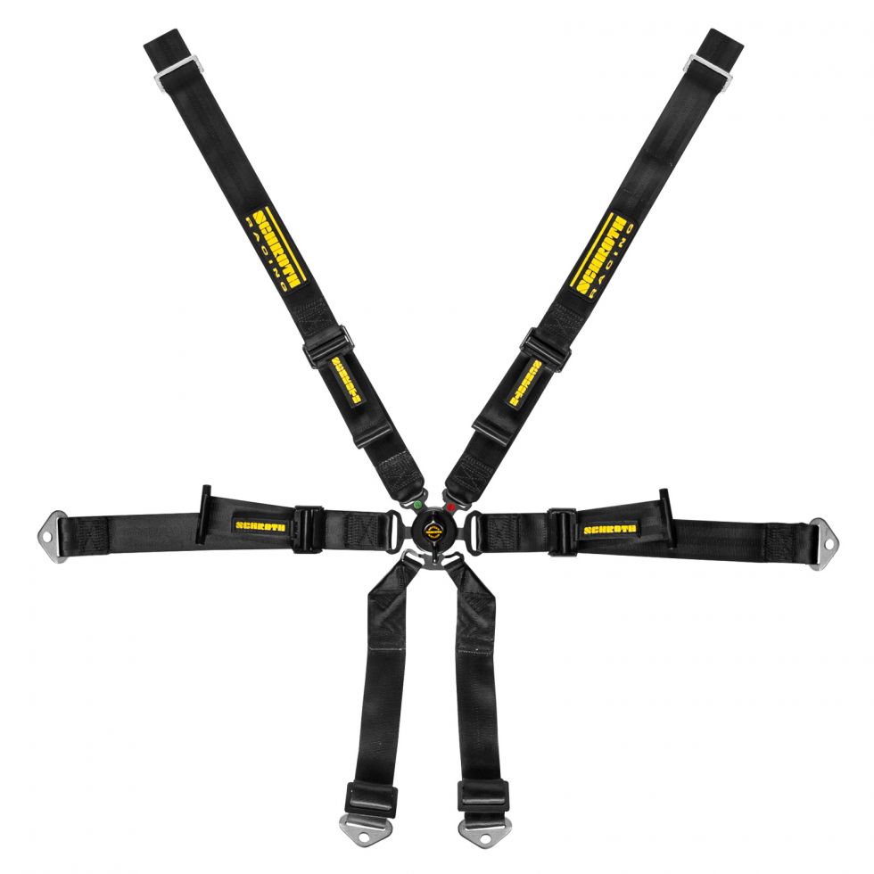 SCHROTH 94680-0 SEAT BELT PROFI 6-POINT 2X2 BLACK FOR PORSCHE (981)