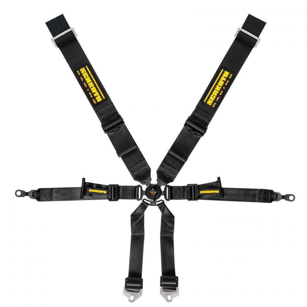 SCHROTH 94690-0 SEAT BELT PROFI 6-POINT 3X2 BLACK FOR PORSCHE 996 / 997