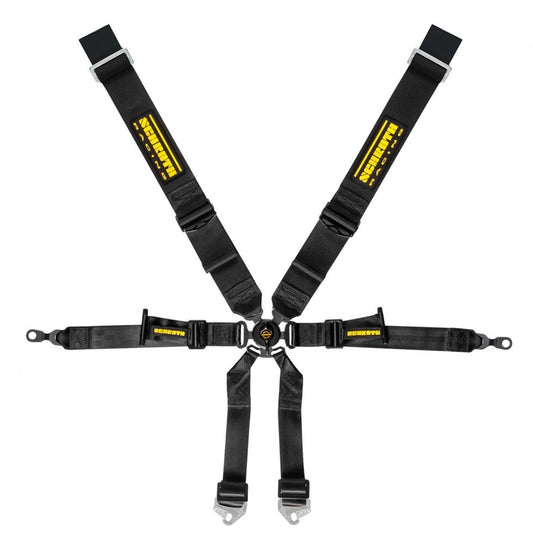 SCHROTH 94690-0 SEAT BELT PROFI 6-POINT 3X2 BLACK FOR PORSCHE 996 / 997