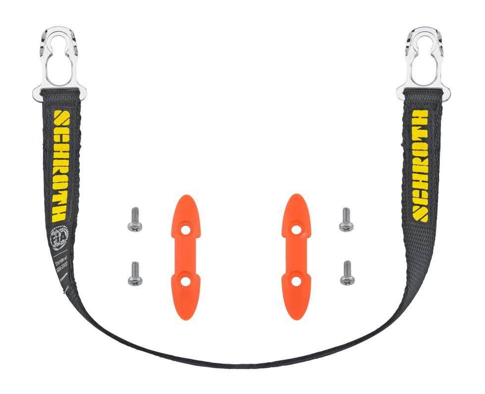 SCHROTH 00030-17 SLIDING TETHERS HANS, LENGTH: 17", WITH SCHROTH LOGO