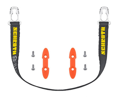 SCHROTH 00030-17 SLIDING TETHERS HANS, LENGTH: 17", WITH SCHROTH LOGO