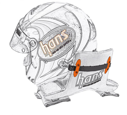 SCHROTH 00030-17 SLIDING TETHERS HANS, LENGTH: 17", WITH SCHROTH LOGO
