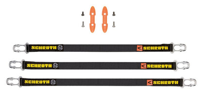 SCHROTH 00030-17 SLIDING TETHERS HANS, LENGTH: 17", WITH SCHROTH LOGO