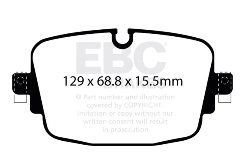 EBC 08-17 Audi R8 / 04-14 Lamborghini Gallardo Redstuff Rear Brake Pads