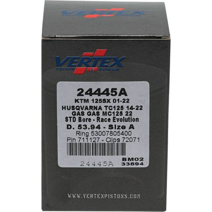 Vertex Pistons Vertex Piston 01-24 KTM 125 SX 125cc Cast Race Evolution Piston Kit