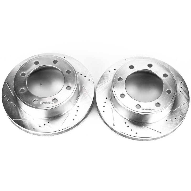 PowerStop Power Stop 00-05 Ford Excursion Front Evolution Drilled & Slotted Rotors - Pair