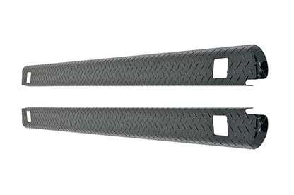 Dee Zee 07-13 Chevrolet Silverado Bed Cap Wrap W/Stake Pockets Black-Tread Aluminum 8Ft Bed