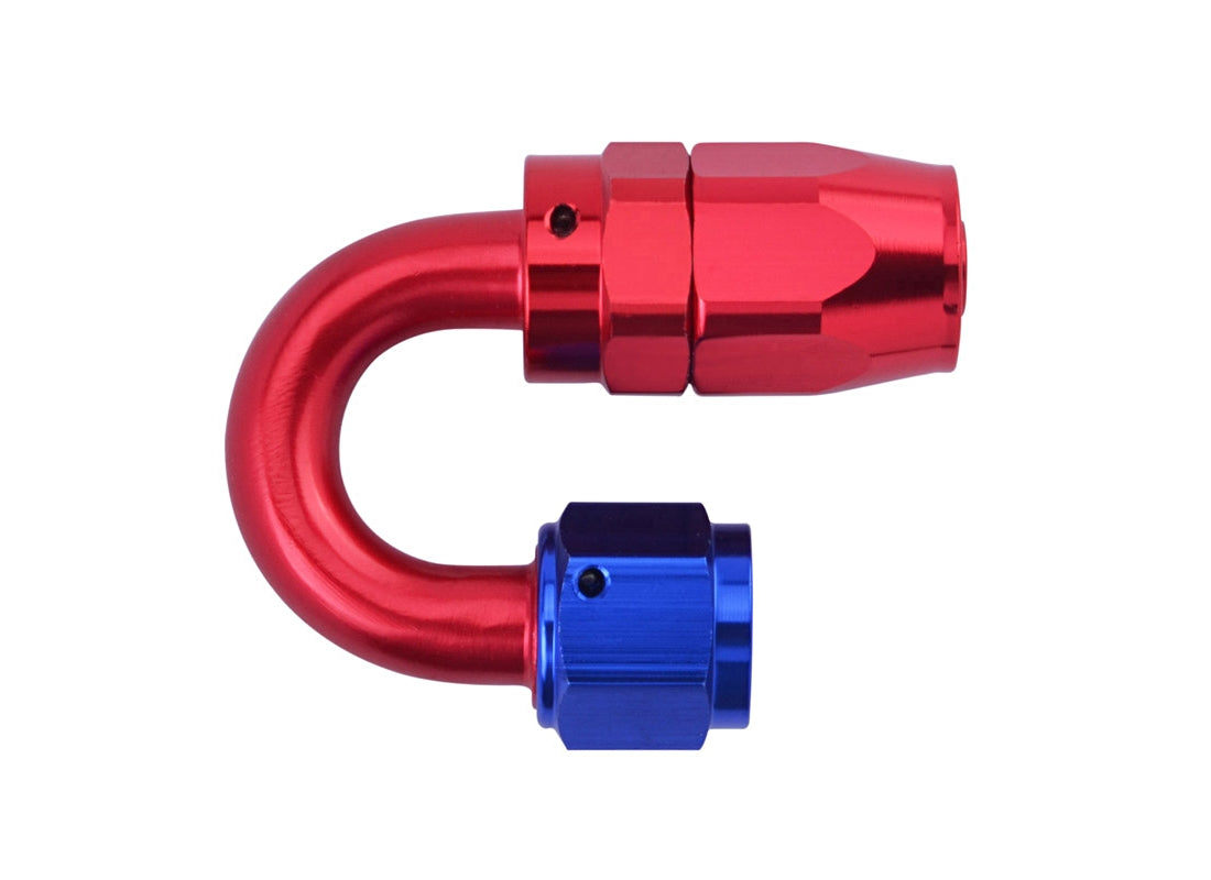 ARD ARTP6001-1808-RED/BLU FITTING PTFE HOSE ENDS AN8 180° DEGREE RED/BLUE