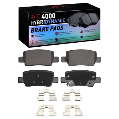 DFC 21-25 Hyundai Kona Rear 4000 HybriDynamic Brake Pads and Hardware Kit