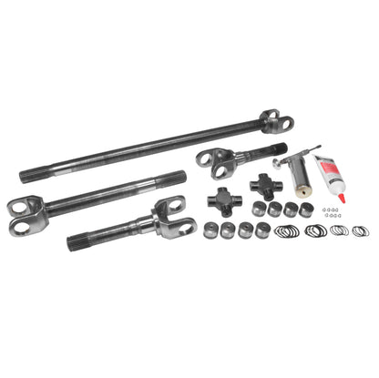 Yukon Gear & Axle USA Standard 4340CM Rplcmnt Axle Kit For 72-81 Jeep CJ / Dana 30 / 27 Spline / w/Super Joints