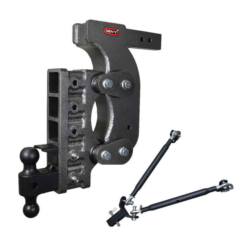 GEN-Y Hitch Gen-Y The Boss Torsion-Flex 2.5in Receiver 18in Drop Hitch w/Dual-Ball/Pintle Lock/Stab Kit