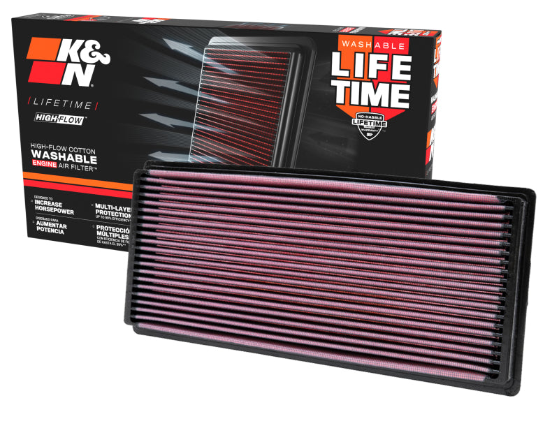 K&N Engineering K&N 96-02 Jeep Wrangler 2.5L L4 / 96-06 4.0L L4 Drop In Air Filter