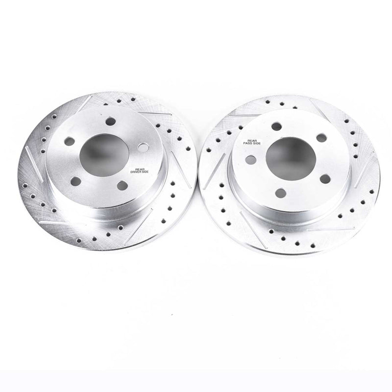 PowerStop Power Stop 94-04 Ford Mustang Rear Evolution Drilled & Slotted Rotors - Pair