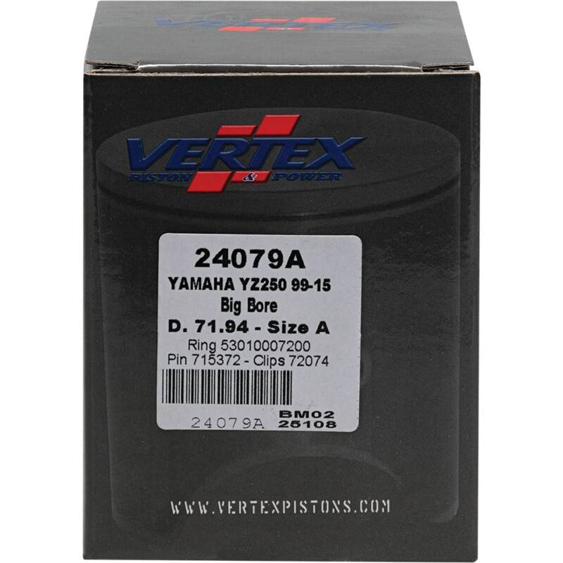 Vertex Pistons Vertex Piston 22-23 Fantic Motor XX 250 250cc +5.6mm Cast Big Bore Piston Kit 72mm. 295cc.