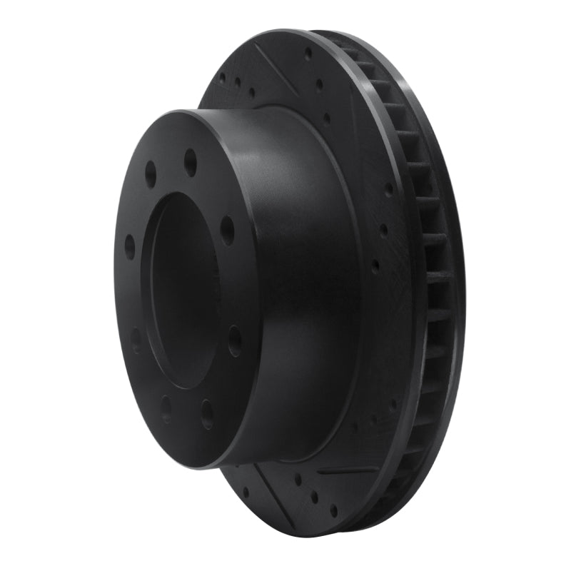 R1 Concepts R1 00-02 Dodge Ram 2500 Front Right Drilled & Slotted Black Brake Rotor