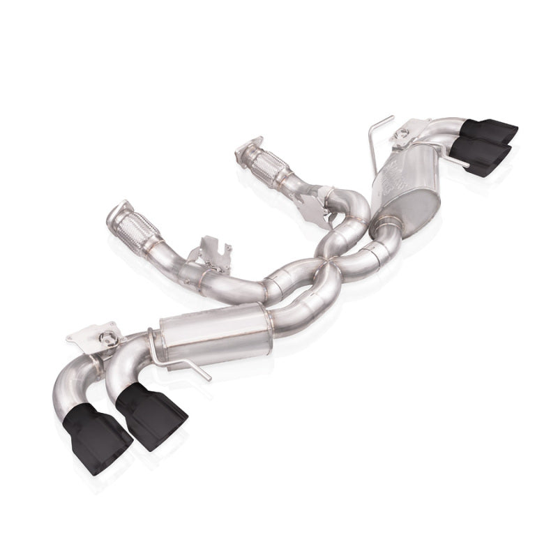Stainless Works 20-21 Chevrolet Corvette C8 6.2L Legend Cat-Back Exhaust w/ Matte Black Tips