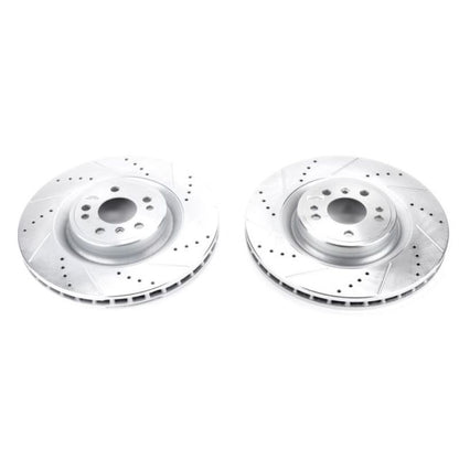 PowerStop Power Stop 16-17 Mercedes-Benz GLE300d Front Evolution Drilled & Slotted Rotors - Pair