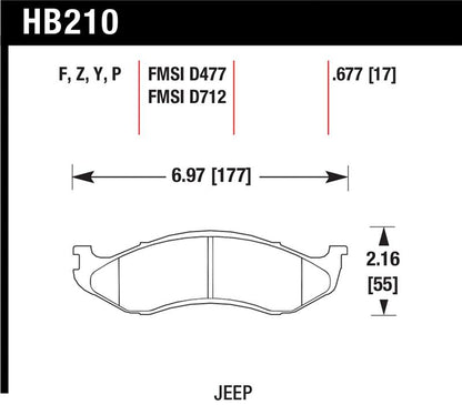 Hawk Performance Hawk LTS Street Brake Pads