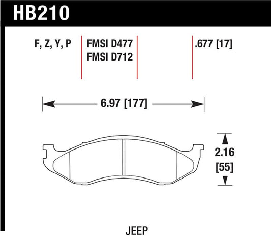 Hawk Performance Hawk LTS Street Brake Pads