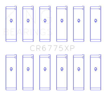 King Engine Bearings Nissan VQ35DE (Size +.026) Performance Rod Bearing Set