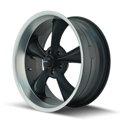 Ridler Wheels Ridler 695 18x9.5 / 5x120.65 BP / 6mm Offset / 83.82mm Hub Matte Black Machined Wheel