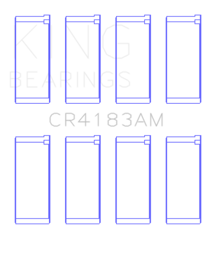 King Engine Bearings Chrysler/Mitsubishi 122ci 2.0L (Size 0.75) Rod Bearing Set