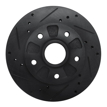 R1 Concepts R1 88-91 Mazda 929 Front Left Drilled & Slotted Black Brake Rotor