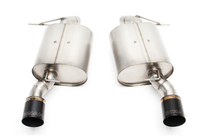 Dinan 07-11 BMW 335i/335xi (E90) Free Flow Axleback Exhaust System - Black Tips