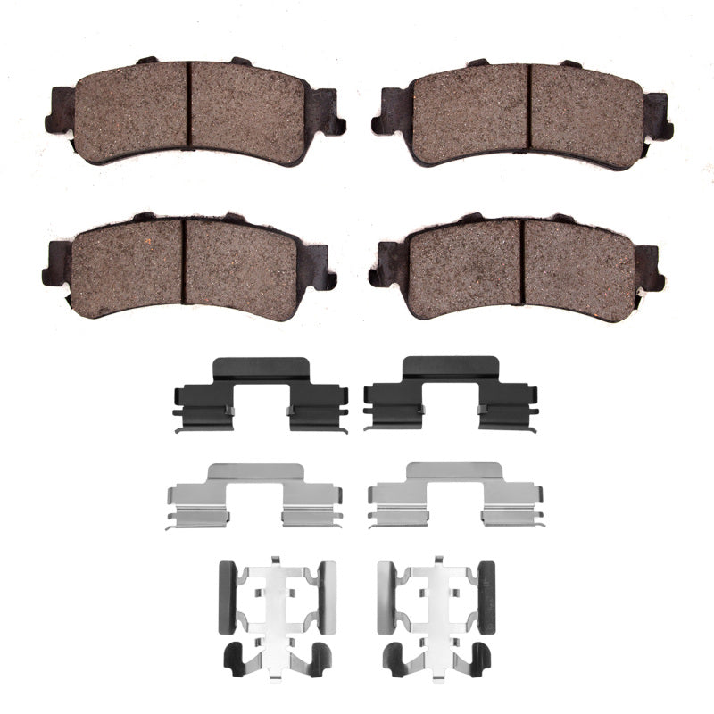 R1 Concepts R1 03-07 Chevrolet Silverado 1500 Rear Semi Met Pads & Hardware Kit