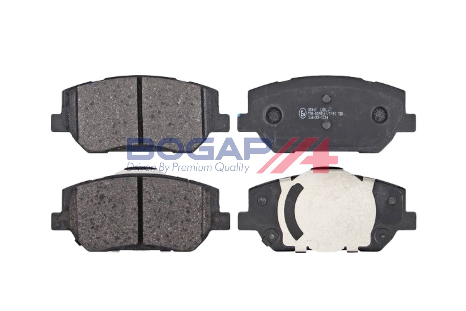 BOGAP Y8210258 Brake Pad Set, Disc Brake