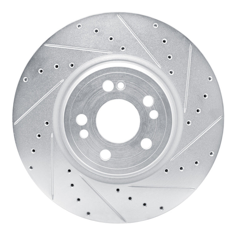 R1 Concepts R1 20-25 Mercedes-Benz GLE350 Front Right Drilled & Slotted Silver Brake Rotor