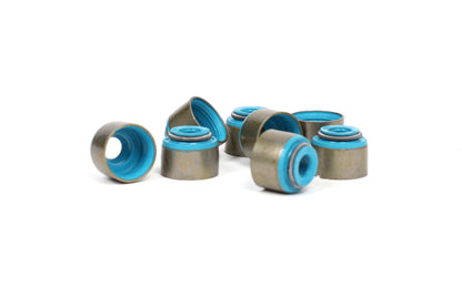 BLOX Racing Honda 5.5mm Valve Stem Seals Blue FKM - Set of 16 (Fits Both Intake & Exhaust)