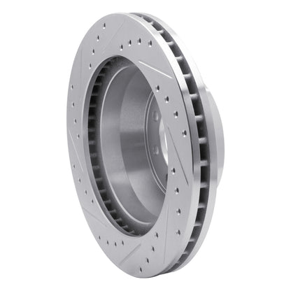 R1 Concepts R1 75-94 Ford E-350 Econoline Front Right Drilled & Slotted Silver Brake Rotor