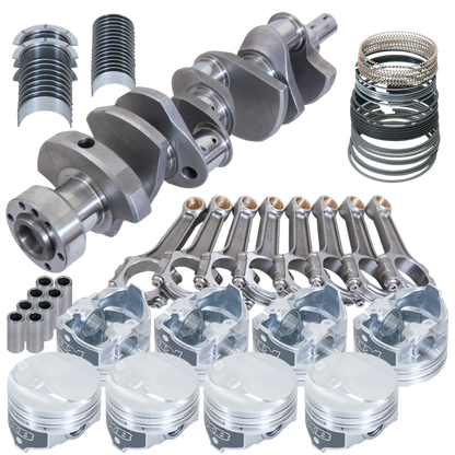 Eagle Chevy 454 1Pc 4.000in Crank 6.135in I-Beam Rods 12cc Dome 4.350in Pistons Rotating Assembly