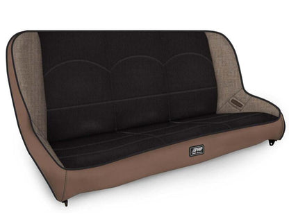 PRP Seats PRP Jeep JKU/JLU Low Back Rear Bench - Tan / Black