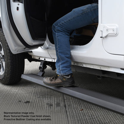 Go Rhino RealTruck 07-17 Jeep Wrangler 2dr VoltStep Electric Running Board Kit (Cut Req.) - Tex. Blk